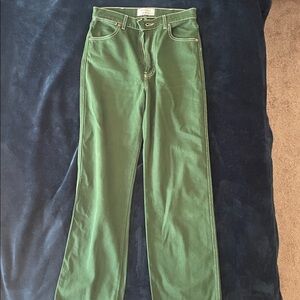 Reformation Jeans, green size 26